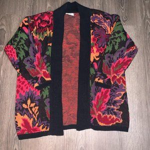 Vintage Arielle Knitted Flower Cardigan